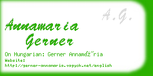 annamaria gerner business card